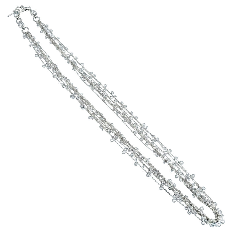 Silver/White CASCADA Chain