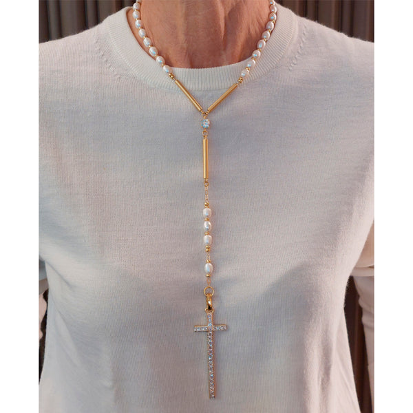 Pearl ROSARY Necklace