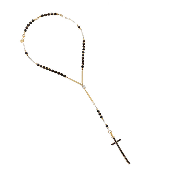 Onyx ROSARY necklace